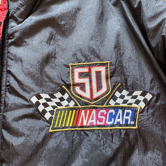 Vintage 1998 Nascar 50th Anniversary Chase Authentics Puffer Jacket Mens Large - Picture 7 of 7
